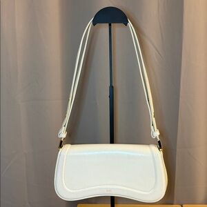Elegant White JW Pei Vegan Leather Shoulder Bag